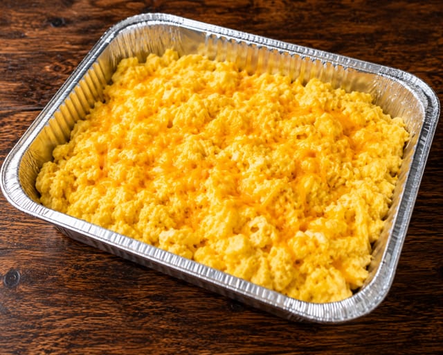 Cheesy Eggs (serves 10).
