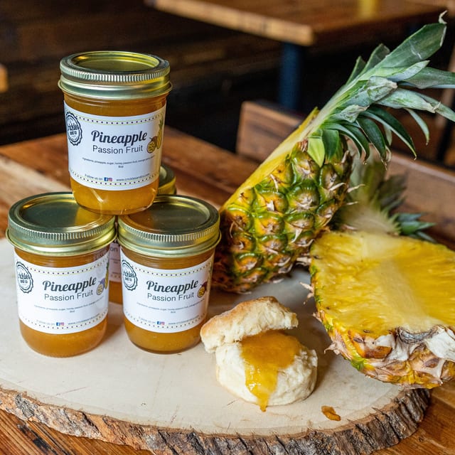 Pineapple Passion Fruit Jam.