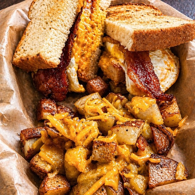 TX Cackleberry Sandwich Combo.