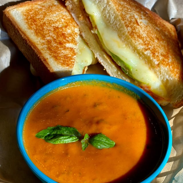 Gourmet Grilled Cheese Sandwich.