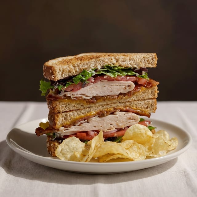 Turkey Club Sandwich.