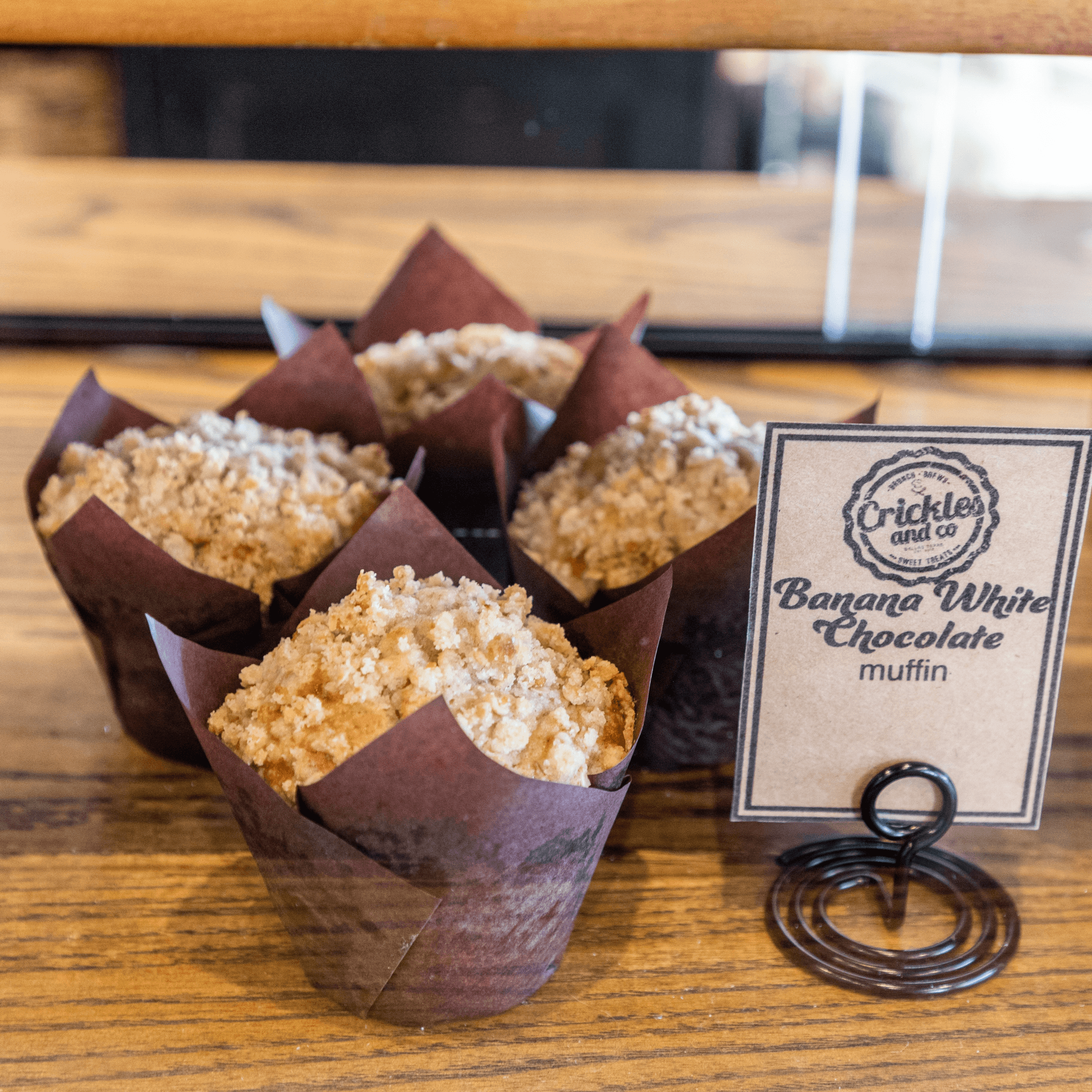 Banana White Chocolate Muffin.