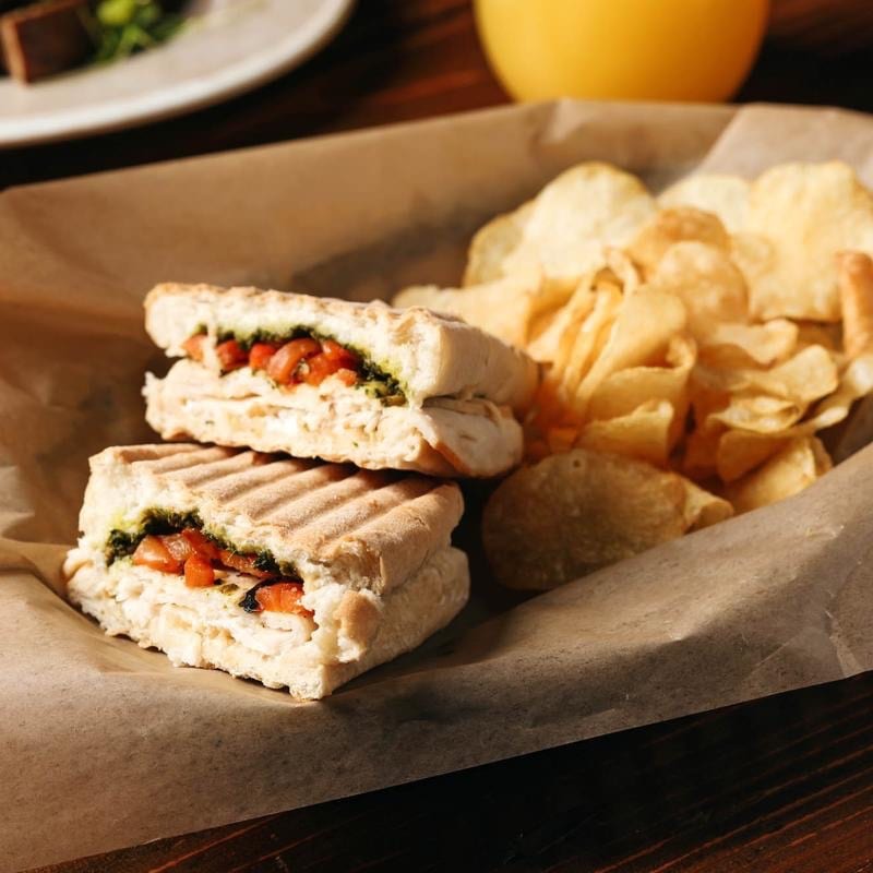Roasted Chicken Pepper Panini.