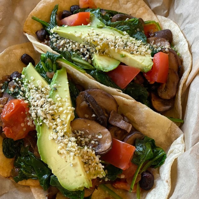 Chef's Vegan Street Tacos.